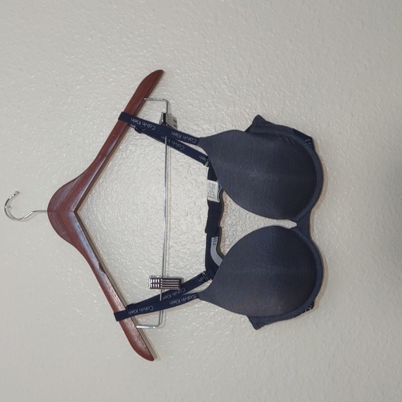 SLIGHTLY USED CALVIN KLEIN BRA NAVY BLUE 36C - Picture 1 of 9